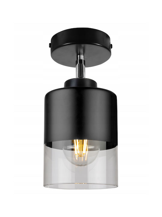 Light Home Modern Leuchte Wand mit Fassung E27 Schwarz