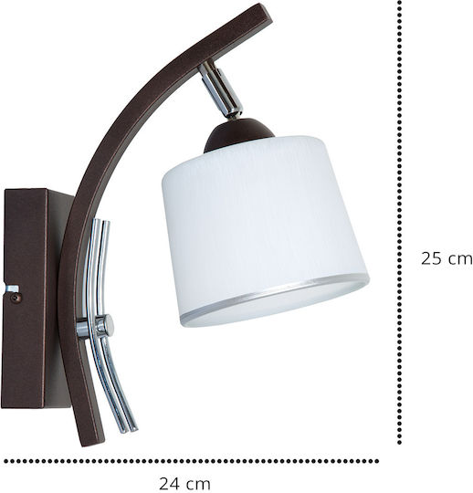 Light Home Modern Leuchte Wand mit Fassung E27 Gray