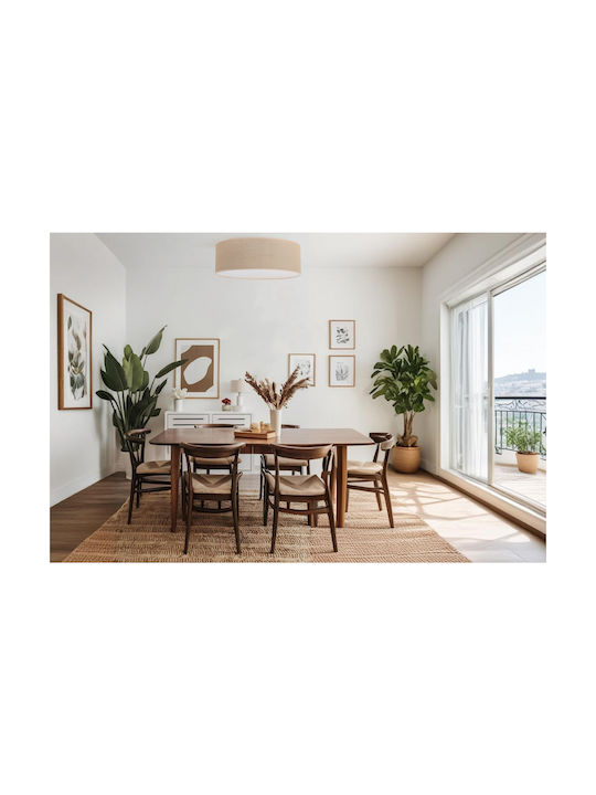 Light Home Deckenleuchte Beige mit Fassung E27