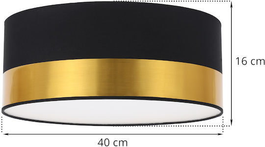 Light Home Deckenleuchte Schwarz mit Fassung E27