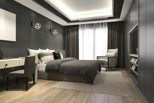 Light Home Πλαφονιέρα Οροφής Μαύρη