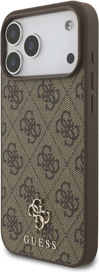 Guess Umschlag Rückseite Kunststoff / Silikon Braun (iPhone 17 Pro Max)