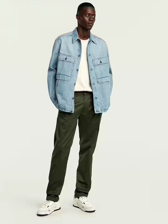 Morry Мъжки Панталон Чино Tapered Сив