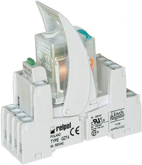 Socket Plug Gzt4 Grey R4 Relay Grey