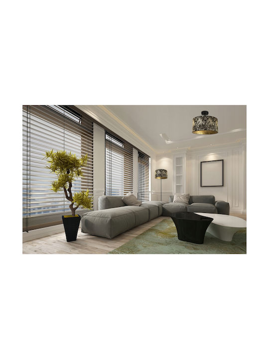 Light Home Πλαφονιέρα Οροφής Λευκή με Ντουί E27
