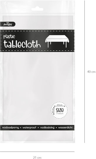 Party Pal Τραπεζομάντηλο White 137x274εκ.