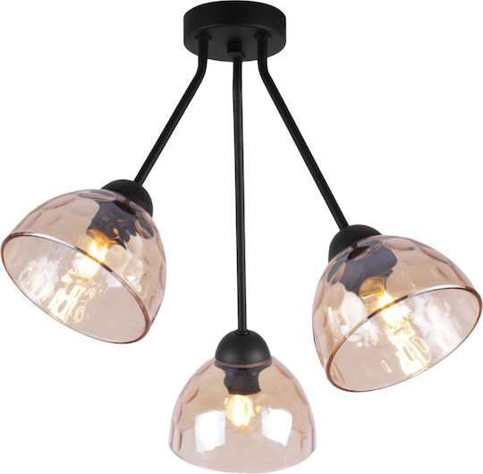 Light Home Πλαφονιέρα Οροφής Μελί με Ντουί E27