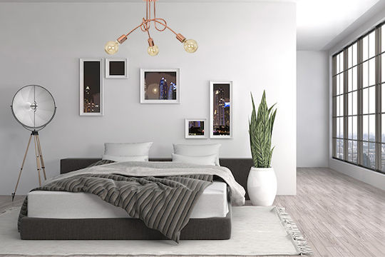 Light Home Πλαφονιέρα Οροφής Κίτρινη