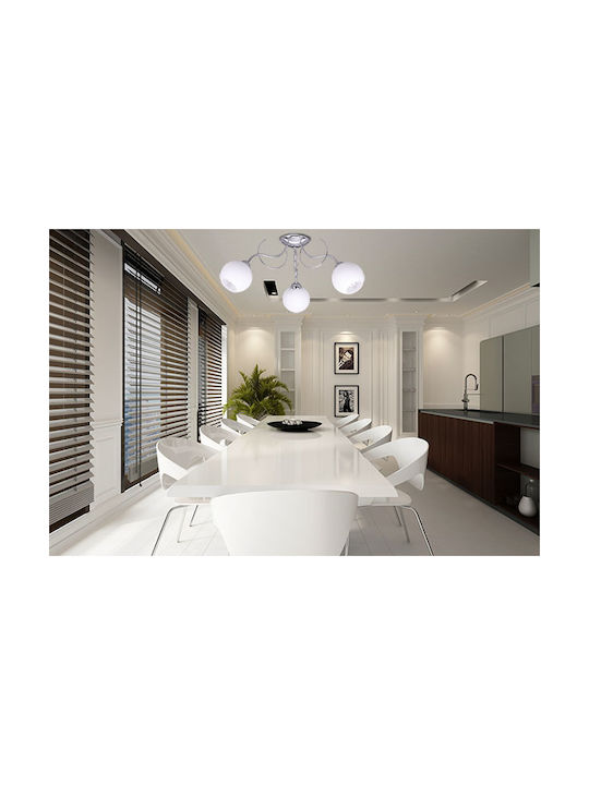 Light Home Πλαφονιέρα Οροφής Λευκή