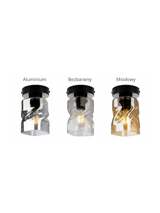 Light Home Deckenleuchte Schwarz mit Fassung E27