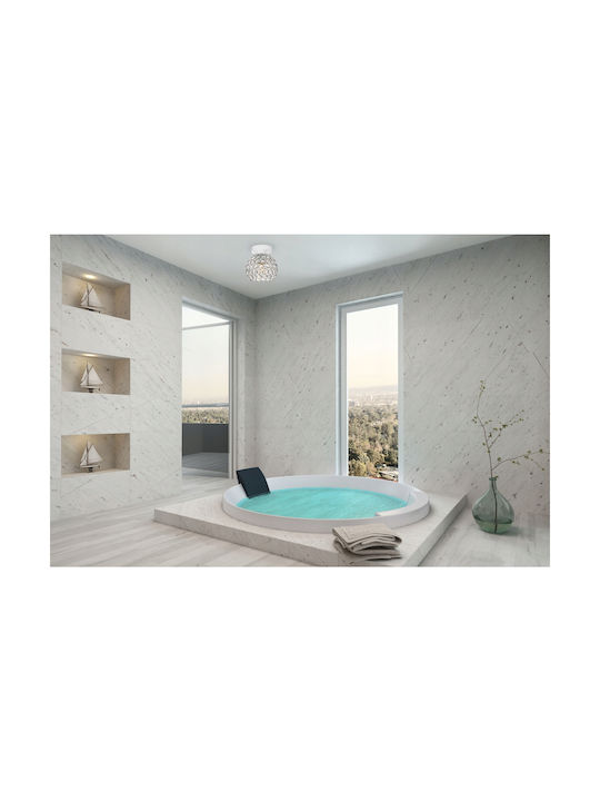 Light Home Таванно осветление Бяла с Кристали