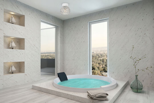 Light Home Таванно осветление Бяла с Кристали