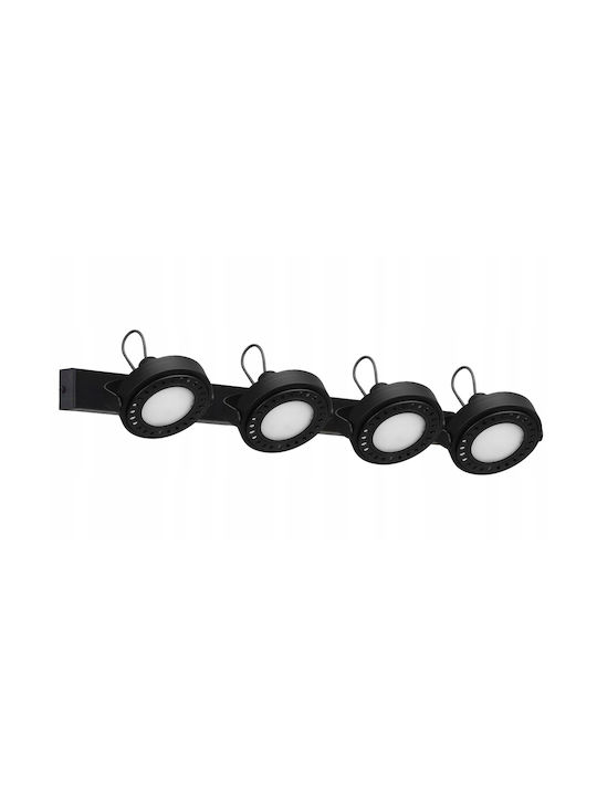 Light Home Spot with 4 Lights and with Socket GU10 in Black Color
