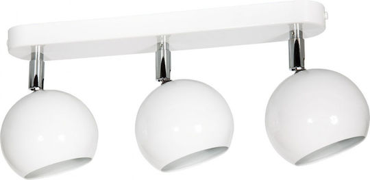 Light Home Тройно Спот с Цокъл GU10 в Черен Цвят