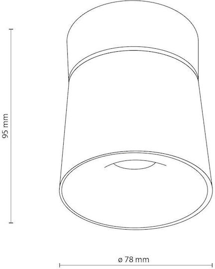 TK Lighting LED Ρυθμιζόμενο Λευκό Σποτ σε Λευκό Χρώμα