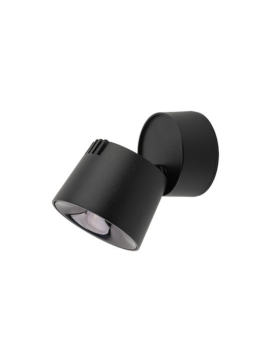 TK Lighting LED Регулируемо бяло Спот в Черен Цвят