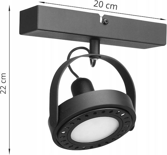 Light Home Spot mit Fassung GU10 in Weiß Farbe