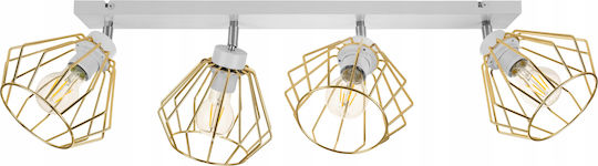 Light Home Spot with Socket E27 in Black Color