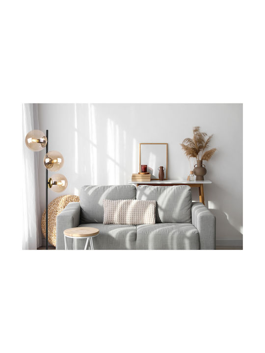 Light Home Φωτιστικό Δαπέδου με Ντουί για Λαμπτήρα E14 Μαύρο
