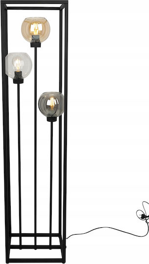 Light Home Подова Лампа В130см. с Цокъл за Крушка E27 Черен