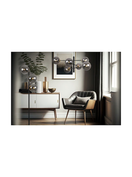 Light Home Подова Лампа с Цокъл за Крушка E14 Черен