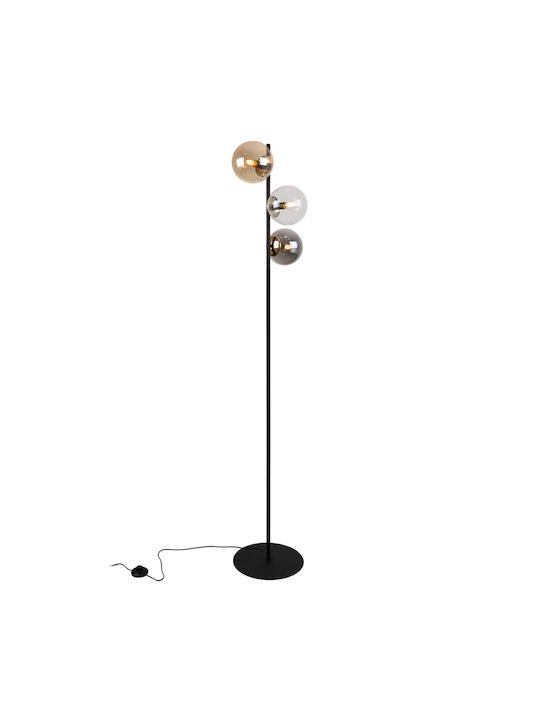 Light Home Φωτιστικό Δαπέδου με Ντουί για Λαμπτήρα E14 Μαύρο