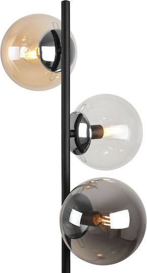 Light Home Подова Лампа с Цокъл за Крушка E14 Черен