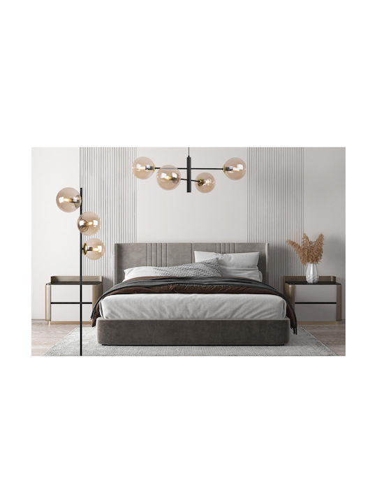 Light Home Φωτιστικό Δαπέδου με Ντουί για Λαμπτήρα E14 Μαύρο
