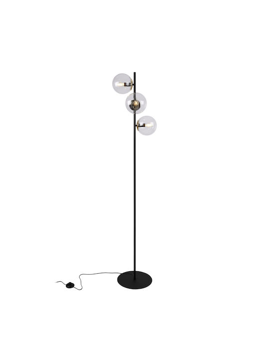 Light Home Lampa de podea cu Soclu pentru Bec E14 Negru