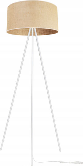 Light Home Stehleuchte H150cm. mit Fassung für Lampe E27 Weiß