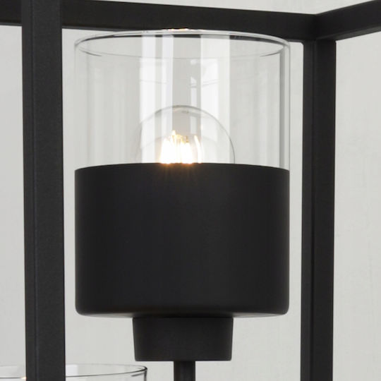 Light Home Φωτιστικό Δαπέδου Υ130εκ. με Ντουί για Λαμπτήρα E27 Μαύρο