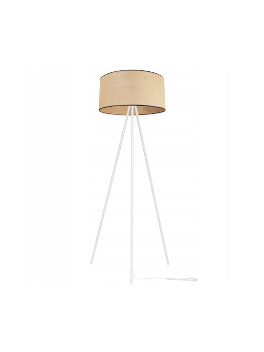 Light Home Stehleuchte H150cm. mit Fassung für Lampe E27 Weiß