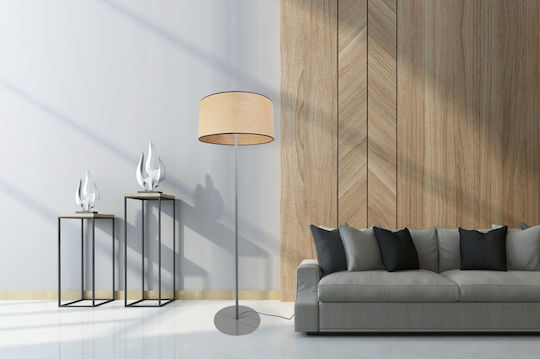 Light Home Lampa de podea Î153xL40cm. cu Soclu pentru Bec E27 Alb