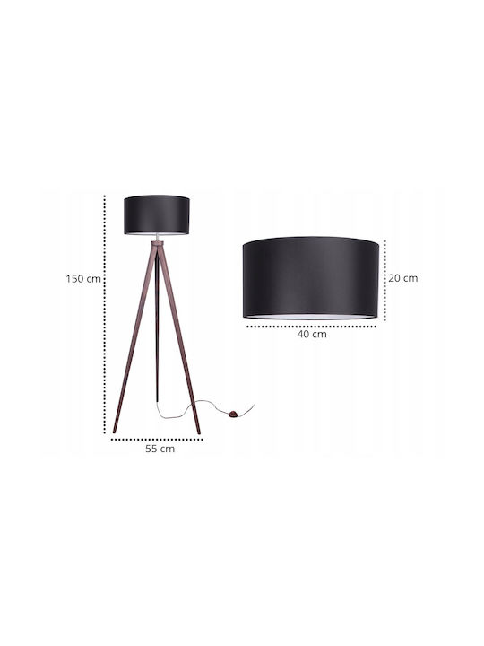 Light Home Lampa de podea cu Soclu pentru Bec E27 Alb