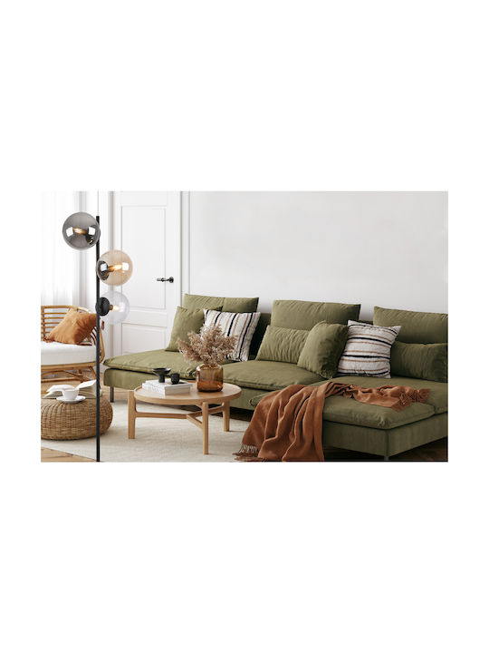 Light Home Stehleuchte mit Fassung für Lampe E14 Schwarz