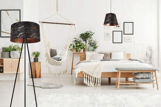 Light Home Φωτιστικό Δαπέδου Υ145εκ. με Ντουί για Λαμπτήρα E27 Λευκό