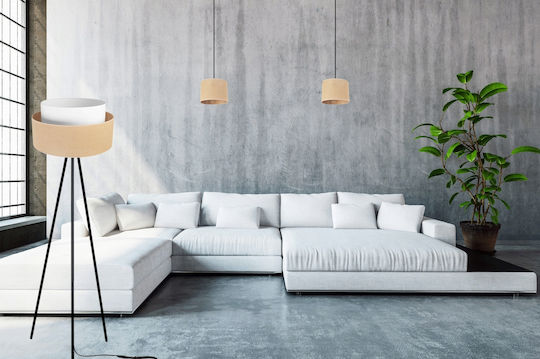 Light Home Φωτιστικό Δαπέδου Υ150εκ. με Ντουί για Λαμπτήρα E27 Λευκό