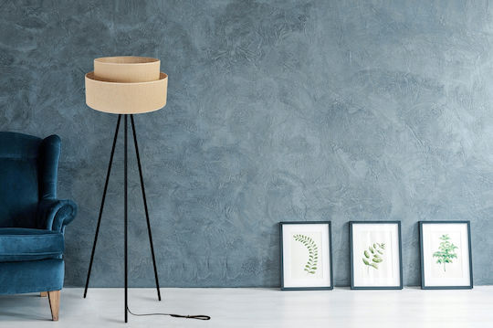 Light Home Lampa de podea Î150cm. cu Soclu pentru Bec E27 Alb
