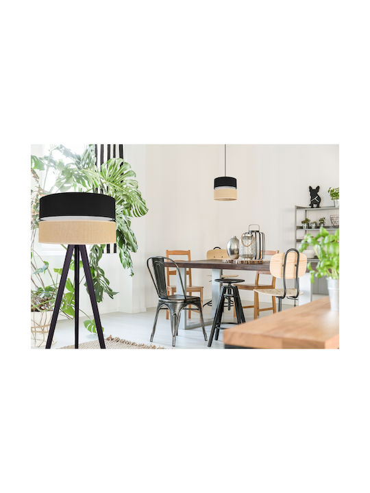 Light Home Φωτιστικό Δαπέδου Υ150εκ. με Ντουί για Λαμπτήρα E27 Μαύρο