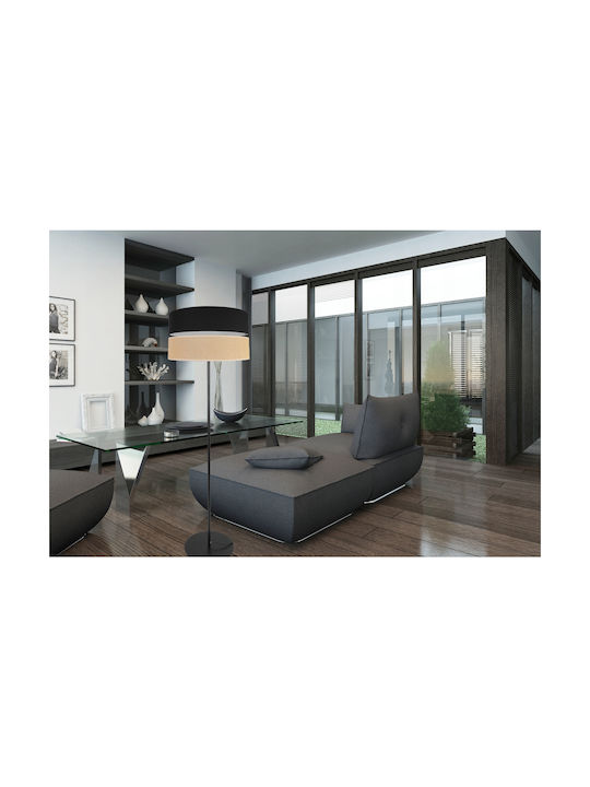 Light Home Подова Лампа В152xД40см. с Цокъл за Крушка E27 Черен