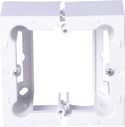Weiße Oberflächenmontierte Klappbox Element C Psc/11