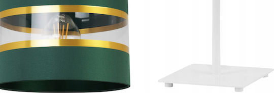 Light Home Metal Table Lamp for Socket E27 with White Shade and Base