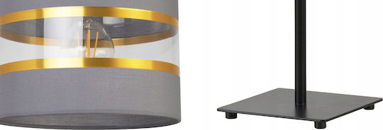 Light Home Μεταλλικό Πορτατίφ για Ντουί E27 με Μαύρο Καπέλο και Βάση