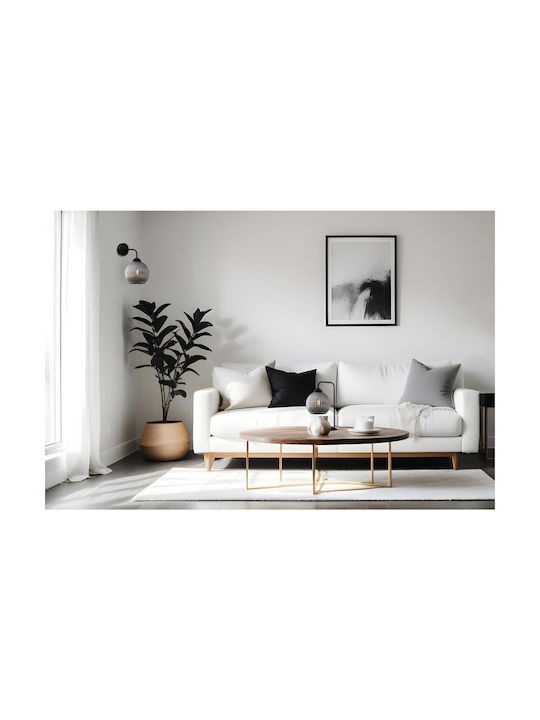 Light Home Πορτατίφ για Ντουί E27 με Γκρι Καπέλο και Μαύρη Βάση