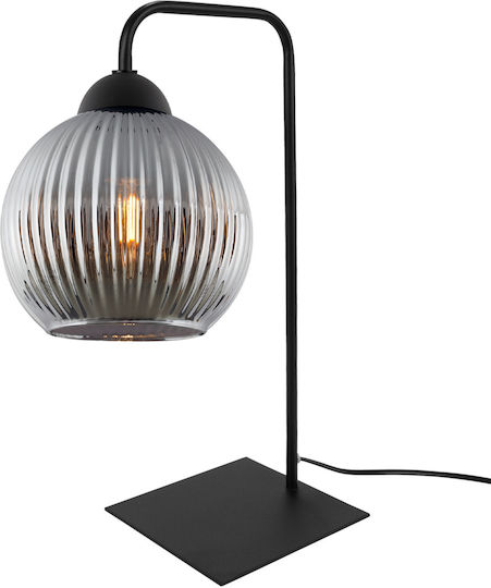 Light Home Πορτατίφ για Ντουί E27 με Γκρι Καπέλο και Μαύρη Βάση