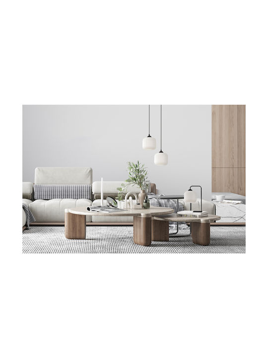 Light Home Lampă de masă pentru Soclu E27 cu Abajur Negru și Bază