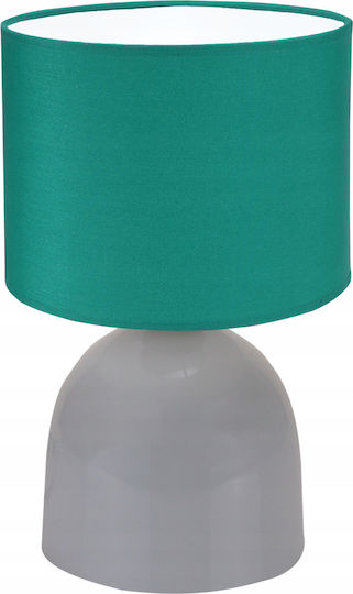 Light Home Υφασμάτινο Πορτατίφ για Ντουί E27 με Λευκό Καπέλο και Βάση