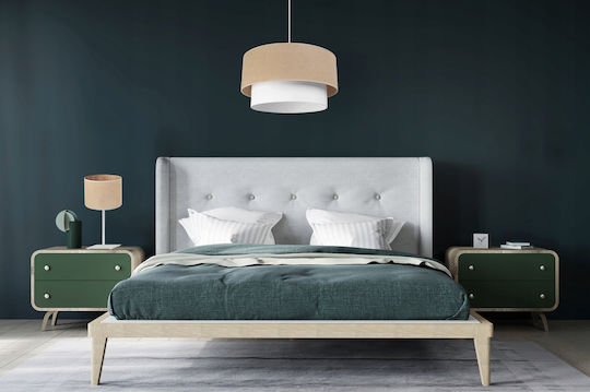 Light Home Μεταλλικό Πορτατίφ για Ντουί E27 με Λευκό Καπέλο και Βάση