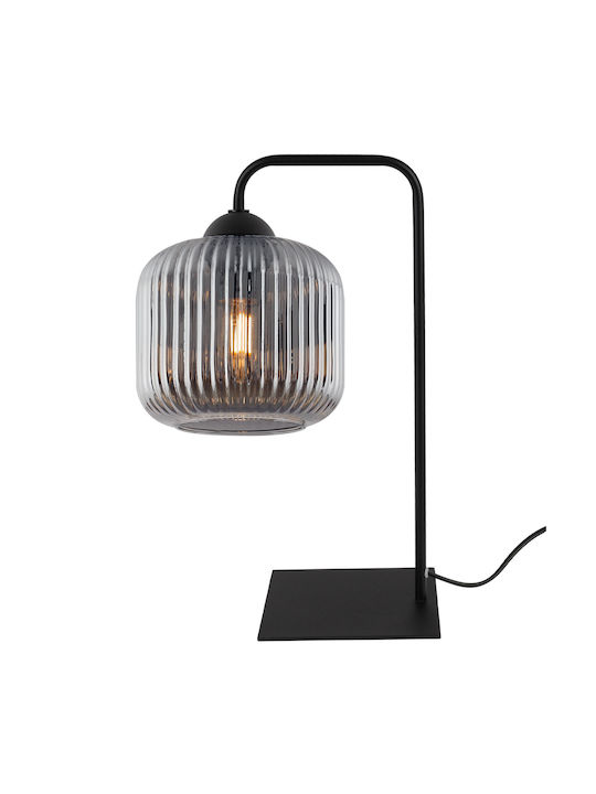 Light Home Lampă de masă pentru Soclu E27 cu Abajur Negru și Bază