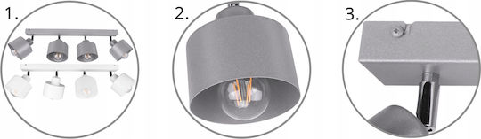 Light Home Κρεμαστό Φωτιστικό Γκρι Light Home Κρεμαστό Φωτιστικό Γκρι